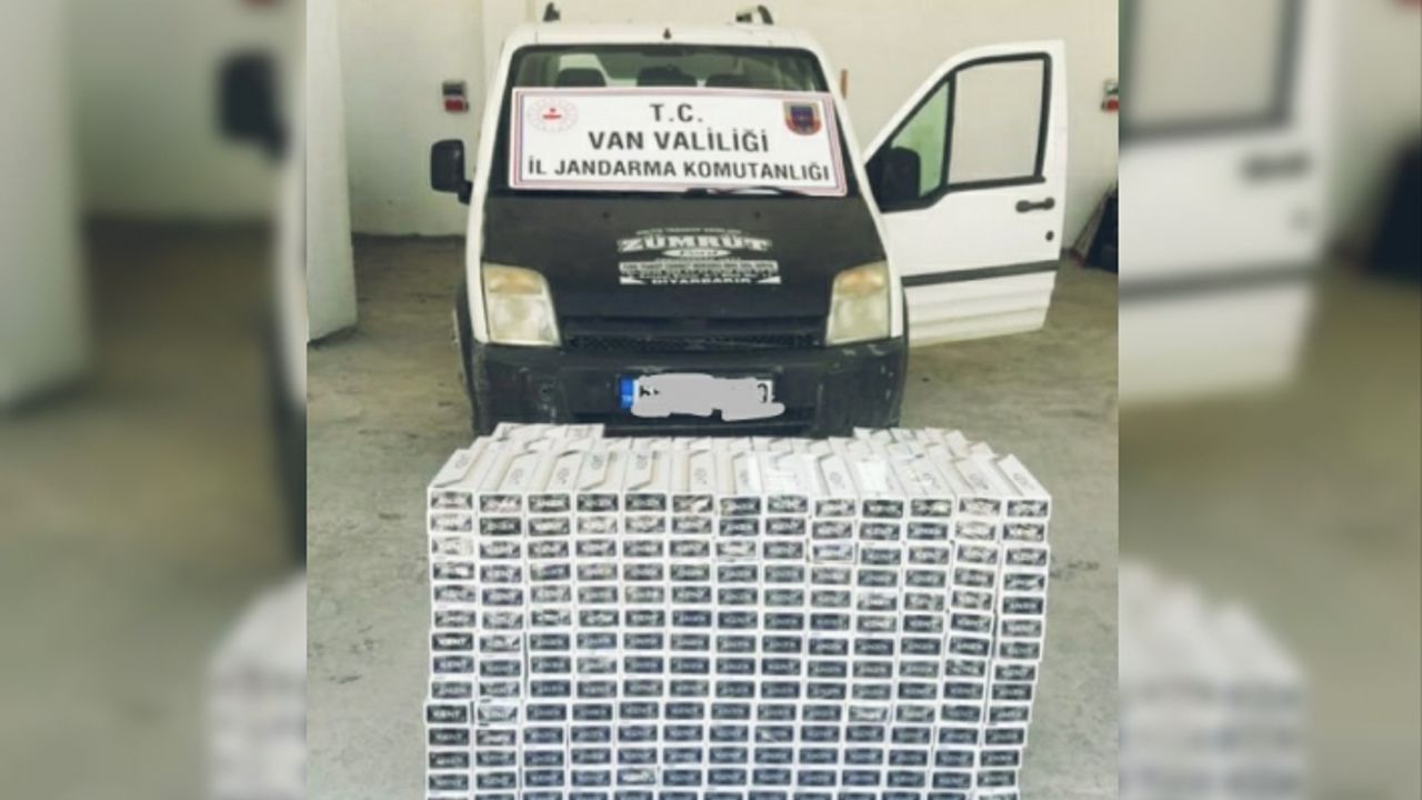 Van’da binlerce paket kaçak sigara ele geçirildi