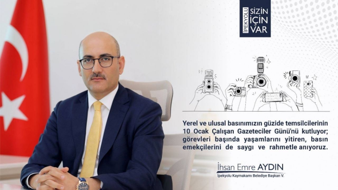 Başkan Aydın’dan 10 Ocak çalışan gazeteciler günü mesajı!