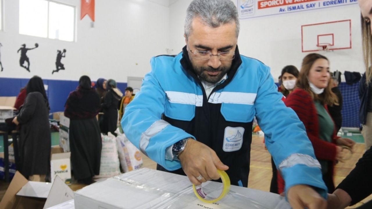 Edremit belediyesi, dostluğunu bir kez daha gösterdi!