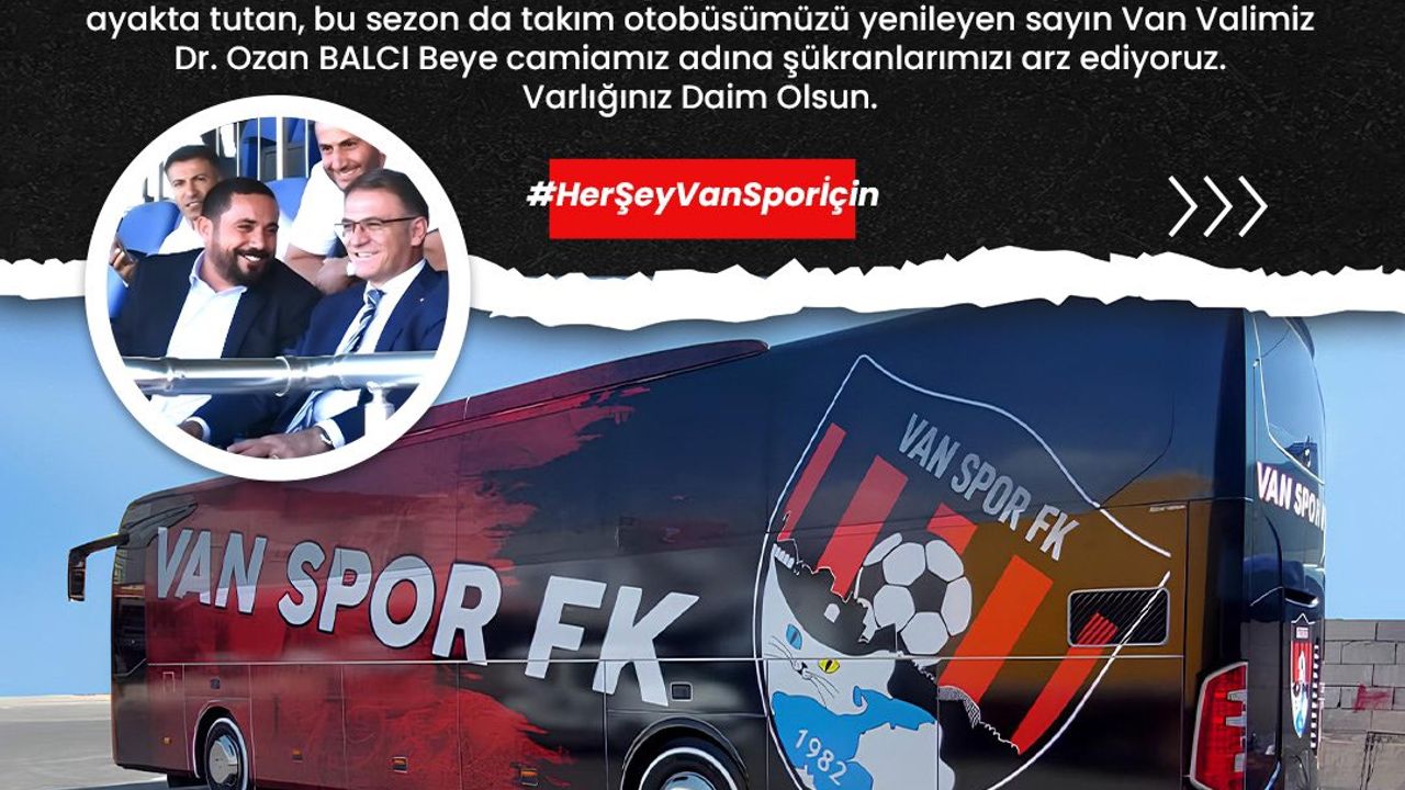 Vanspor'a yeni takım otobüsü