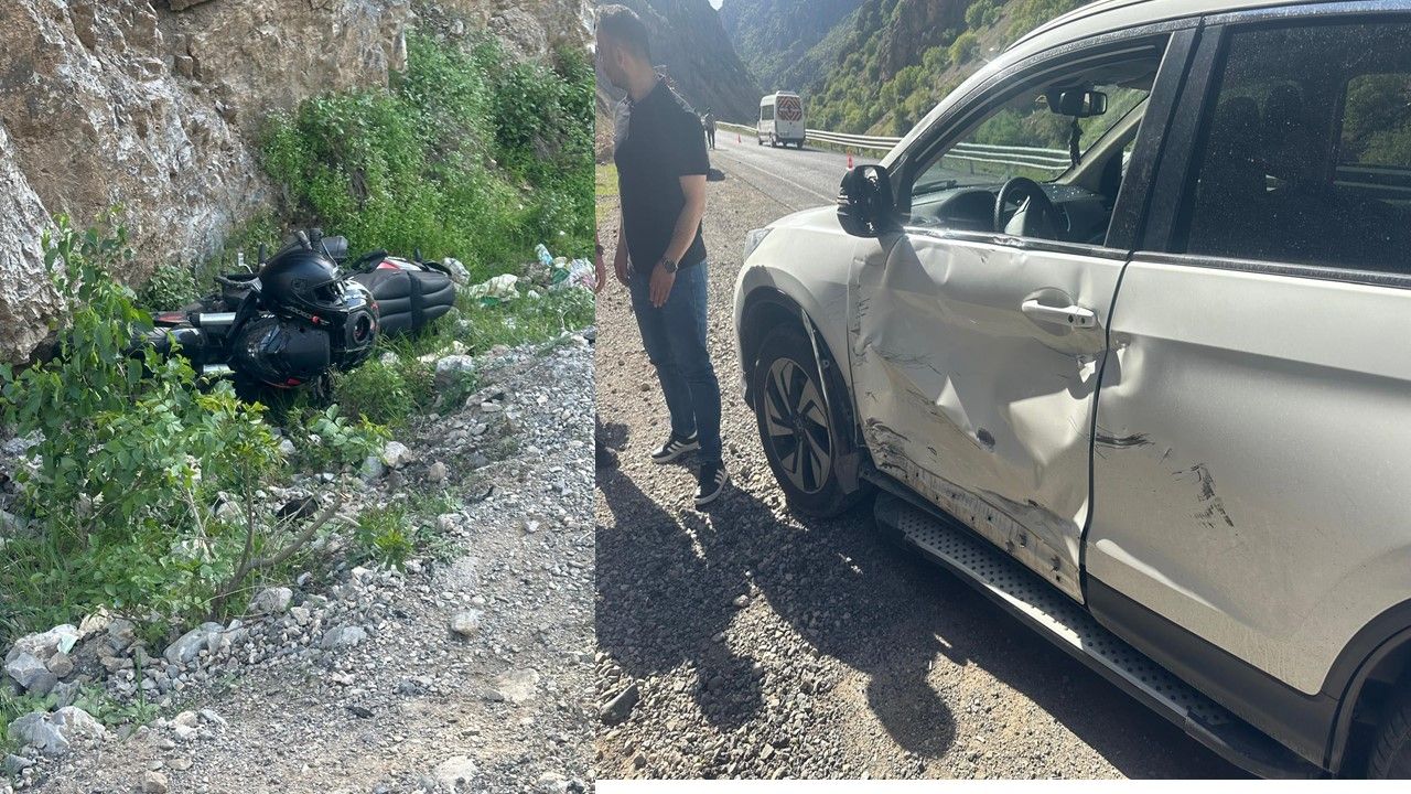 Hakkari’de cip ile motosiklet çarpıştı: 1 yaralı