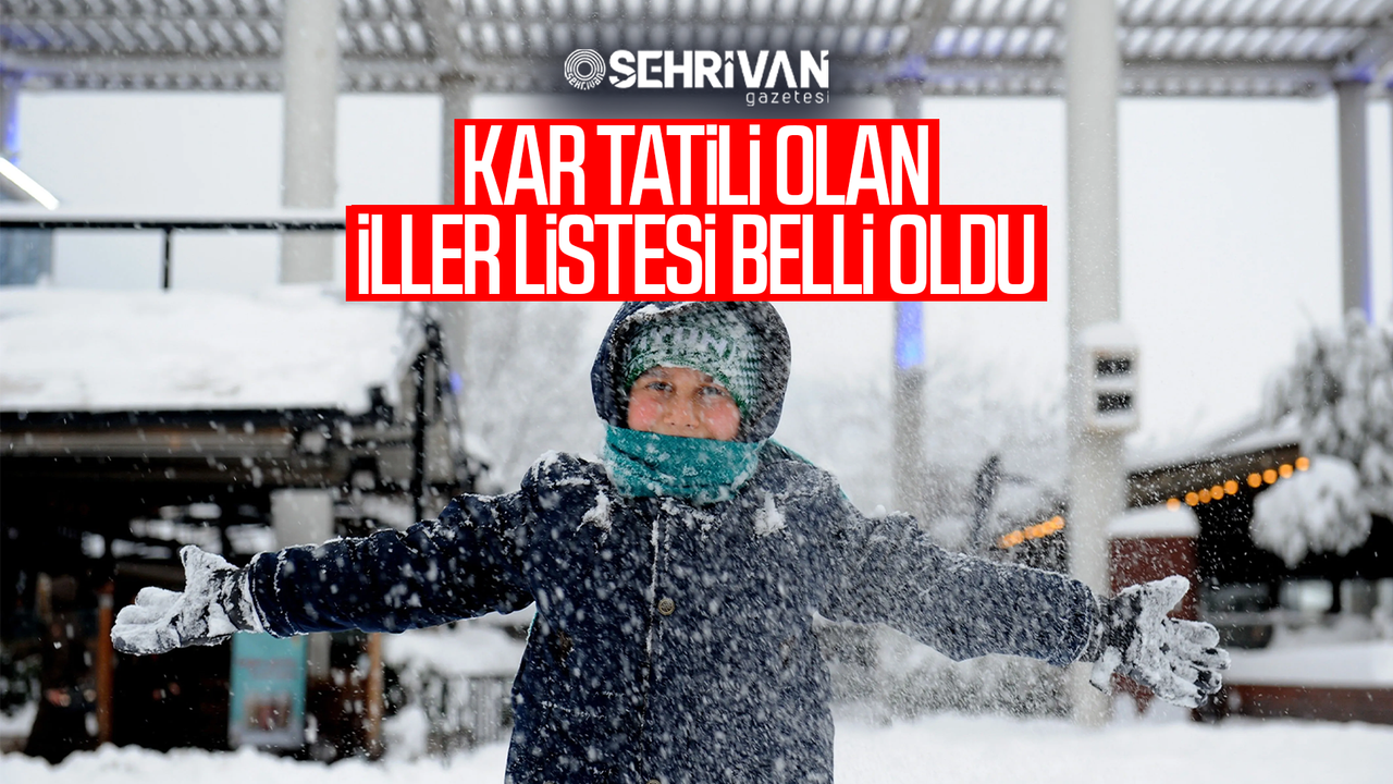 31 Aralık okullar tatil mi? İşte kar tatili olan iller...