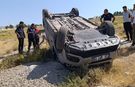 Van’da kontrolden çıkan kamyonet takla attı: 4 yaralı!
