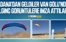 Adana’dan geldiler Van Gölü’nde ilginç görüntülere imza attılar