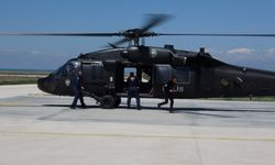 Van'da Polis Helikopteri minik hasta için havalandı! Bel kısmı doğuştan açık olan bebek helikopterle hastaneye ulaştırıldı