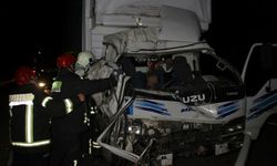 Feci kaza! Kamyonet TIR'a arkadan çarptı: 1 ölü,1'i ağır 2 kişi yaralı!