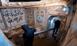 İsrail'e gözdağı! Hamas yeraltı tünellerinde sakladığı füzelerin görüntülerini yayınladı