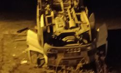 Van’da kamyonet takla attı, 3’ü ağır 4 kişi yaralandı!