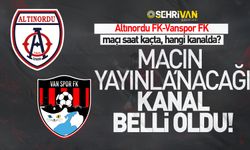 Altınordu-Vanspor maçının yayınlanacağı kanal belli oldu!