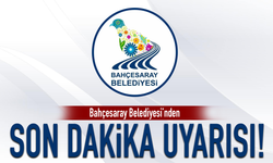 Bahçesaray Belediyesi’nden son dakika uyarısı!