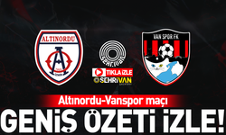 TIKLA İZLE | Altınordu-Vanspor maçı geniş özeti!