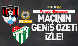 TIKLA İZLE | Vanspor-Bursaspor maçının geniş özeti