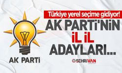 AK Parti'nin 48 ildeki adayları belli oldu! İşte sıralı tam liste...