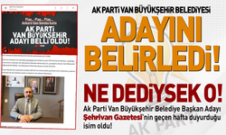 AK Parti Van Büyükşehir Belediye Başkan adayı belli oldu!