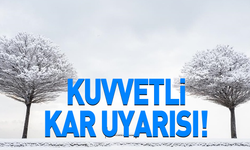 Kuvvetli kar uyarısı!