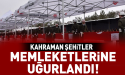 Kahraman şehitler memleketlerine uğurlandı!