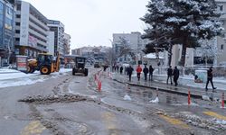 Van Büyükşehir Belediyesi karla mücadele çalışmaları devam ediyor