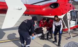 Van’da ambulans helikopter kalp hastası genç için havalandı!