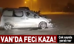 Van'da feci kaza; Çok sayıda yaralı var (VİDEO)