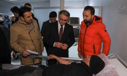 Vali Balcı çığ faciasında yaralanan vatandaşları ziyaret etti!