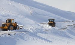Muradiye'de kar ve tipiden kapanan yollar ulaşıma açıldı
