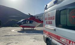 Van'da ambulans helikopter 18 yaşındaki hasta için havalandı