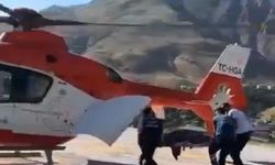 84 yaşındaki hasta için helikopter havalandı