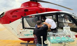 27 haftalık ikiz bebekler ambulans helikopter ile Van'a sevk edildi!