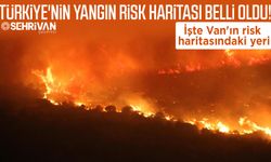 Türkiye'nin yangın risk haritası belli oldu! İşte Van'ın risk haritasındaki yeri