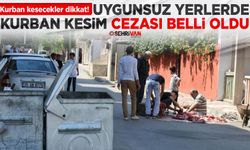 Van’da uygunsuz yerlerde kurban satan ve kesenlere verilecek ceza tutarları belli oldu!