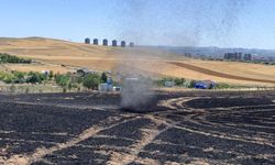 SON DAKİKA! Ankara'da yangın: 100 dönüm arpa ve buğday yandı