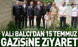 Vali Balcı'dan 15 Temmuz Gazisine ziyaret