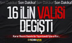 Valiler kararnamesi yayımlandı: 16 ilin valisi değişti! İşte atamalar