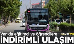 Van’da eğitimci ve öğrencilere indirimli ulaşım