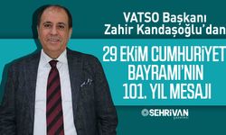 VATSO Başkanı Zahir Kandaşoğlu’dan 29 Ekim Cumhuriyet Bayramı’nın 101. yıl mesajı