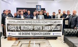 Muhtarlardan VEDAŞ’a yatırım teşekkürü!