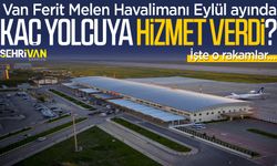 Van Ferit Melen Havalimanı Eylül ayında kaç yolcuya hizmet verdi? İşte o rakamlar…