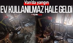 Van’da yangın: Ev kullanılmaz hale geldi