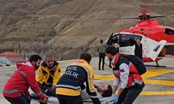 Van’da hasta helikopterle hastaneye kaldırıldı