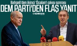 Bahçeli’den ikinci ‘Öcalan' çıkışı sonrası DEM Parti'den flaş yanıt