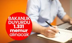 Bakanlık duyurdu! 1331 personel alımı yapılacak… İşte şartlar