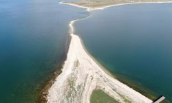 Van Gölü’ndeki ada kara ile birleşti: Artık adaya gölün ortasından yürüyerek gidilecek!