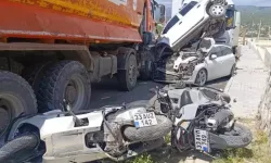 Kamyon önüne ne çıktıysa ezdi