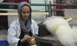 Vanlı kadınlar Norduz yününü sanata dönüştürüyor