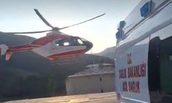 Van’da helikopter ambulans 79 yaşındaki hasta için havalandı
