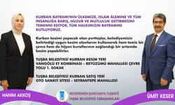 TUŞBA BELEDİYESİ EŞ BAŞKANLARINDAN KURBAN BAYRAMI MESAJI