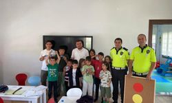 Çocuklara trafik eğitimi verildi