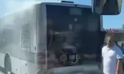 Metrobüste yangın çıktı