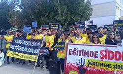 Van’da öğretmenlere yapılan bıçaklı saldırı protesto edildi