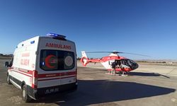 Kalp krizi geçiren hasta, ambulans helikopterle Van'a sevk edildi!